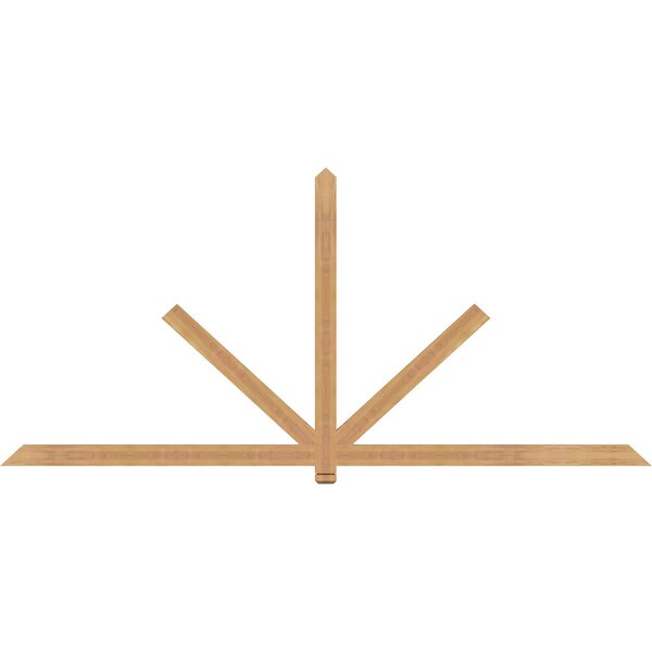 Ekena Millwork Kennewick Timber Gable Bracket, Western Red Cedar, 108"W x 49"H x 1 1/2"D x 3 1/2"F, 11/12 Pitch GBW108X49X0204KEN00SWR - main
